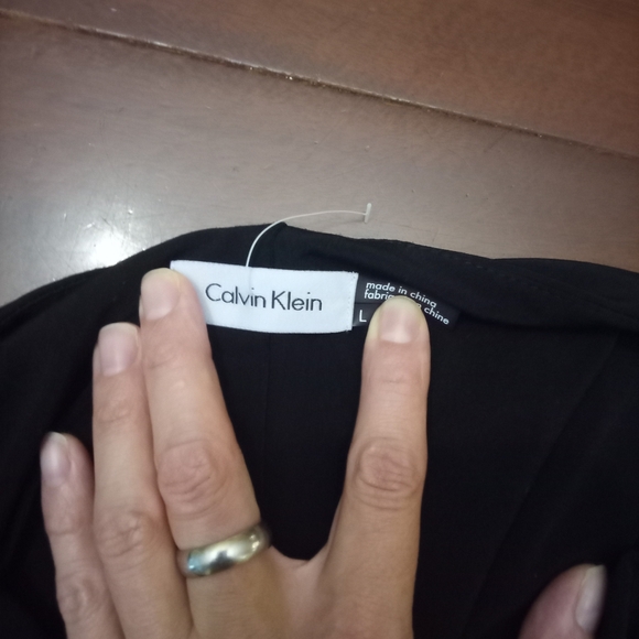Calvin Klein Black Top with Cowl Neck - Picture 2 of 2